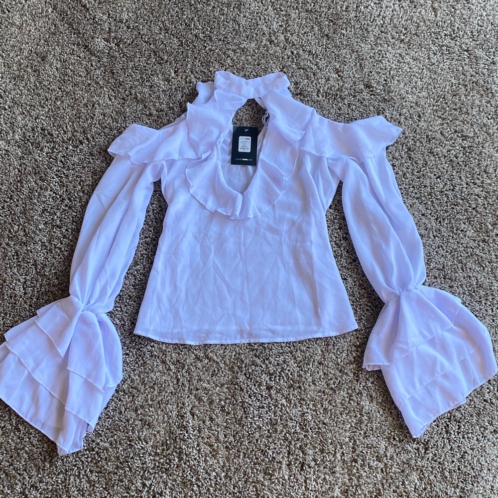 White FashionNova Open top